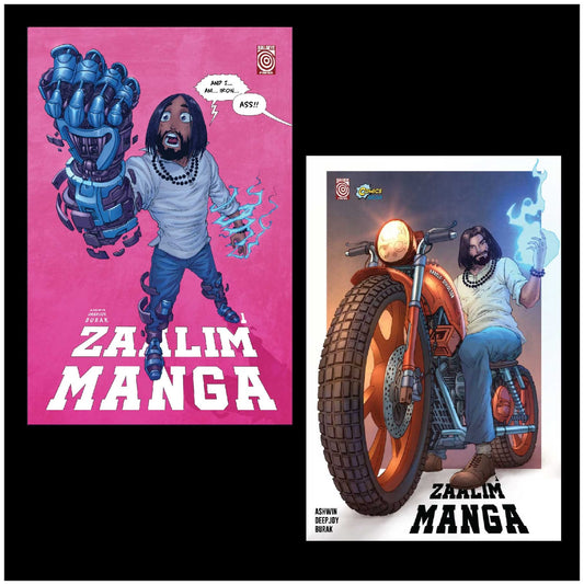 Zaalim Manga Vol 1 – English Paperback and Hardcover Cover combo