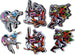 Doga Magnetic and Paper Sticker Combo 5