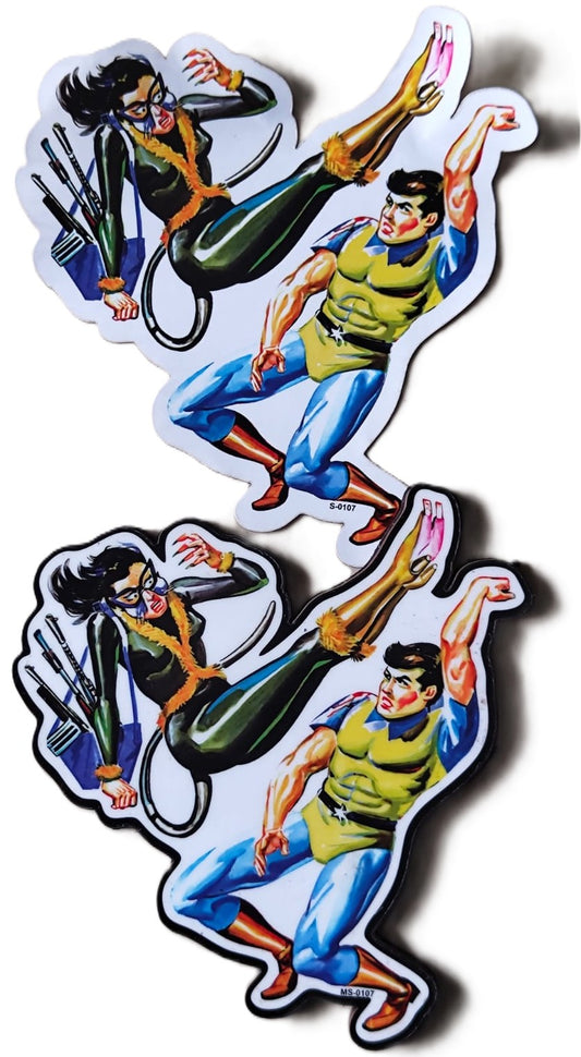 Super Commando Dhruva Magnetic and Paper Sticker Combo 32