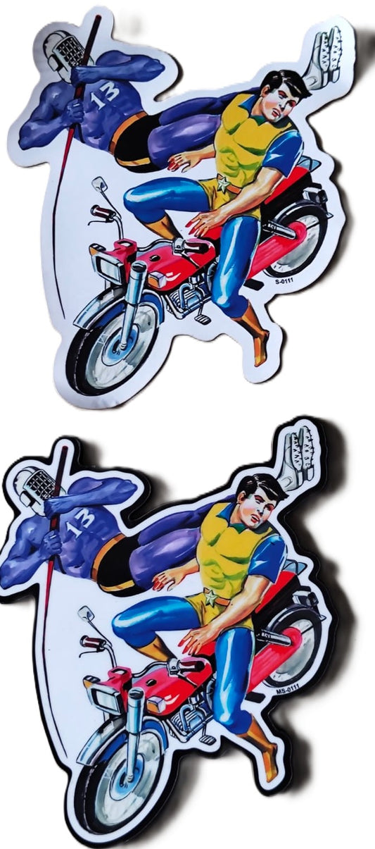 Super Commando Dhruva Magnetic and Paper Sticker Combo 34